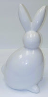 
              White & Gold Ceramic Sitting Easter Bunny Figurine
            