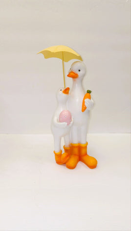 Easter Ducks with Umbrella