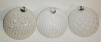 
              Shatterproof Jumbo White Ball Ornaments - Set of 3
            