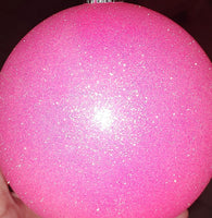 
              6" Jumbo Pink Glitter Ornament
            