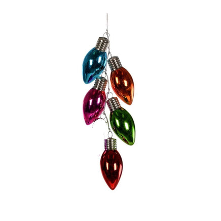 Multicolored Bulb Cluster Ornament