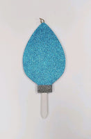 
              Glitter Christmas Light Bulb Yard Stakes
            