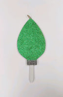 
              Glitter Christmas Light Bulb Yard Stakes
            