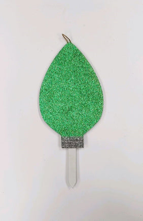 Glitter Christmas Light Bulb Yard Stakes