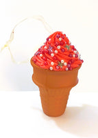 
              Assorted Foam Ice Cream Cone Ornaments - Set of 3
            