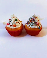 
              Assorted Foam Cupcake Ornaments with Candy/Peppermint Sprinkles
            