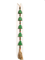 
              34" Wood Christmas Garland with Jute Tassel
            