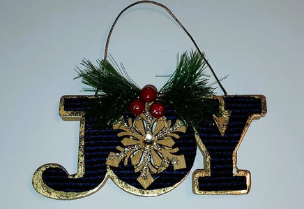 JOY Christmas Ornaments - Set of 3