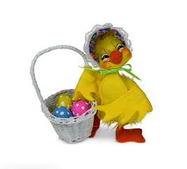 6" Fluffy Yellow Easter Duck