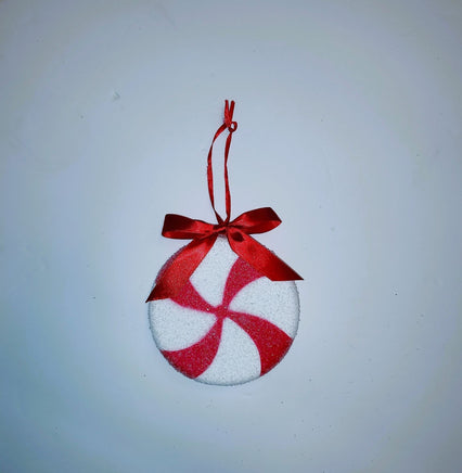 Peppermint Candy Ornaments - Set of 3