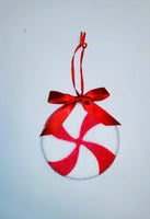 
              Peppermint Candy Ornaments - Set of 3
            