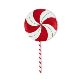 Red Peppermint Swirl Lollipop Yard Decor