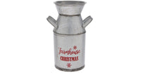 
              Vintage Tin Milk Can "Farmhouse Christmas" Decor
            