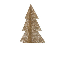 Champagne Gold Glitter Foldout Christmas Tree