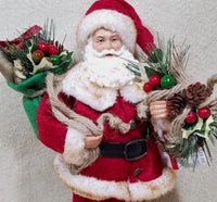 
              11" Christmas Santa Claus W/Gift Bag Figurine
            