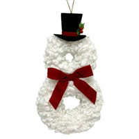 
              Holiday Time White Loopy Yarn Snowman Wall Decor, 18"
            