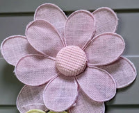 
              Spring Burlap Flower Decor
            