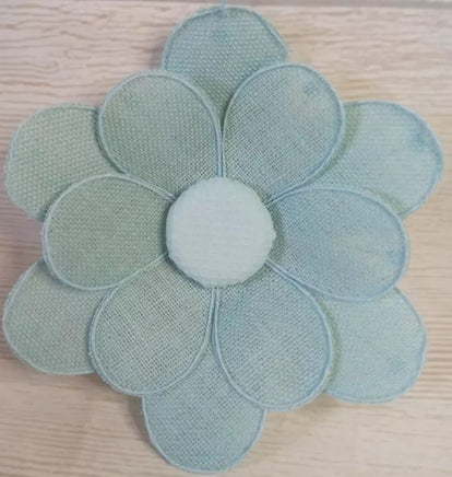 Spring Burlap Flower Decor