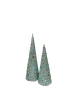 
              Blue & Mint Green Sequin Cone Trees - Set of 2
            