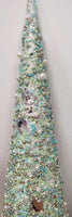 
              Blue & Mint Green Sequin Cone Trees - Set of 2
            