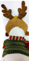 
              Plush Tabletop Snowman with Reindeer Hat
            