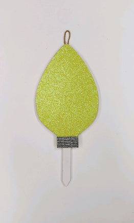 Glitter Christmas Light Bulb Yard Stakes