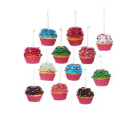 
              Assorted Foam Cupcake Ornaments with Sprinkles - Set of 4
            