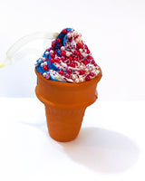 
              Assorted Foam Ice Cream Cone Ornaments - Set of 3
            