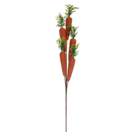 26" Orange Jute Carrot Spray