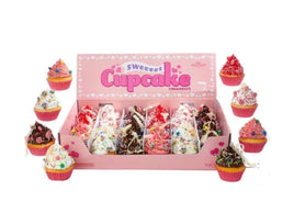 Assorted Foam Cupcake Ornaments with Candy/Peppermint Sprinkles