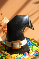 
              Iron Halloween Witch Hat Candy Bowl
            