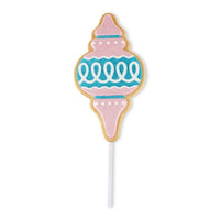 
              Pink & Blue Glitter Finial Christmas Cookie Outdoor Pathway Marker
            