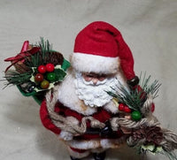 
              11" Christmas Santa Claus W/Gift Bag Figurine
            