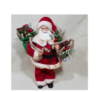 
              11" Christmas Santa Claus W/Gift Bag Figurine
            