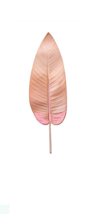 36" Pink Artificial Leaf Stem