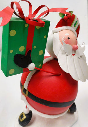 Handcrafted Santa Claus with Present