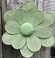 
              Spring Burlap Flower Decor
            