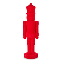 
              27" Red Flocked Nutcracker Decoration
            