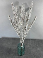 
              42" White Glittered Bubble Berry Branch
            