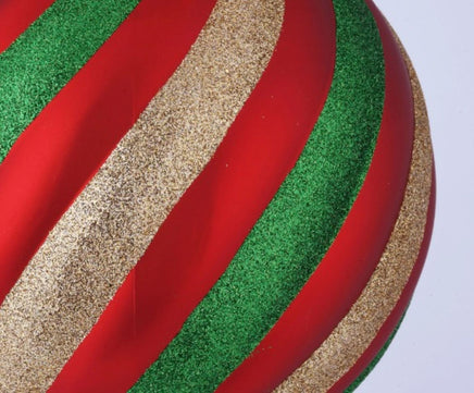 34" Finial Shatterproof Christmas Ornament Lawn Stake, Red, Green, and Gold