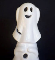 
              Halloween Ceramic 3 Ghost Hear No Evil See No Evil Say No Evil Illuminated 15" Figurine
            