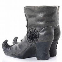 
              Tabletop Witch Boots with Spider Webs
            