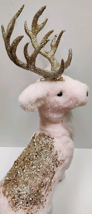 Faux Fur Standing Reindeer