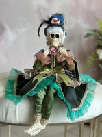 
              16" Halloween Skeleton Shelf Sitter Posable Doll
            