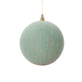 4.7" Light Green Round Ornament