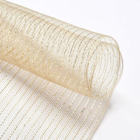 
              Deco Mesh 21"-White/Gold-10 yds
            