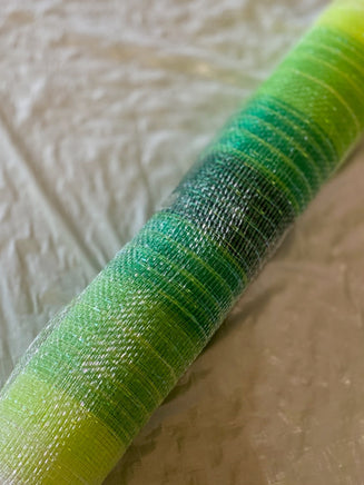 Deco Mesh 21"-Green Ombres/Iridescent-10 yds