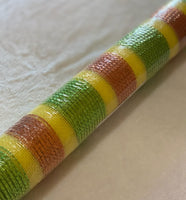 
              Deco Mesh 21"-Red/Yellow/Green Striped-10 yds
            