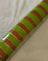 
              Deco Mesh 21"-Red/Lime Green Striped-10 yds
            