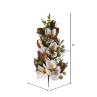 
              33" White Artificial Magnolia Swag
            